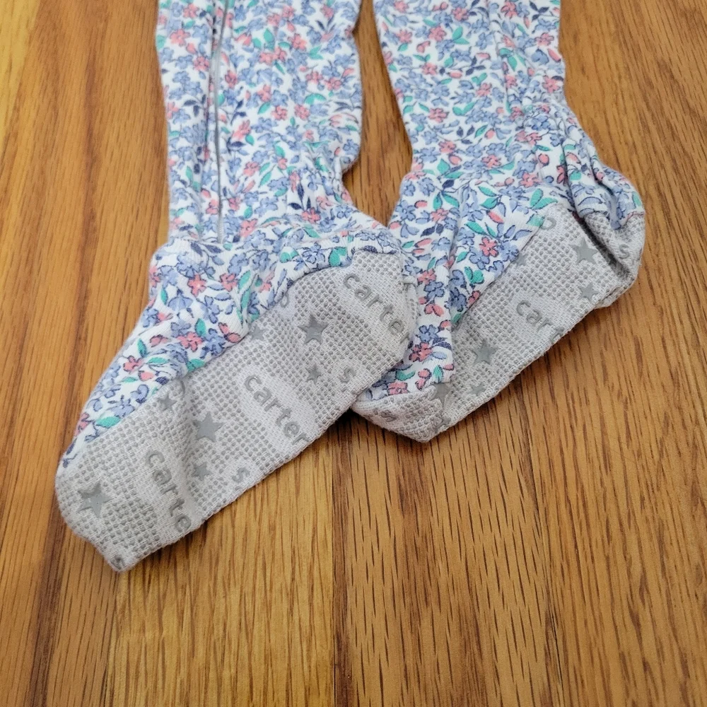 Carter's Toddler Girl Footie Pajamas Size 2T 24 Months Flying Pigs Mini Floral
